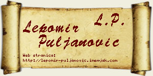 Lepomir Puljanović vizit kartica
